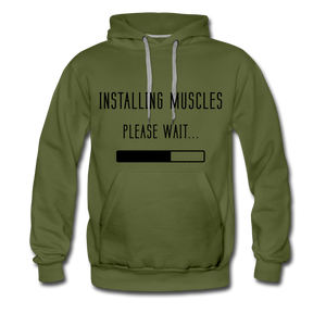 Installing muscles - olive green