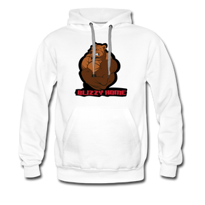 Blizzy Home Signature Hoodie. - white