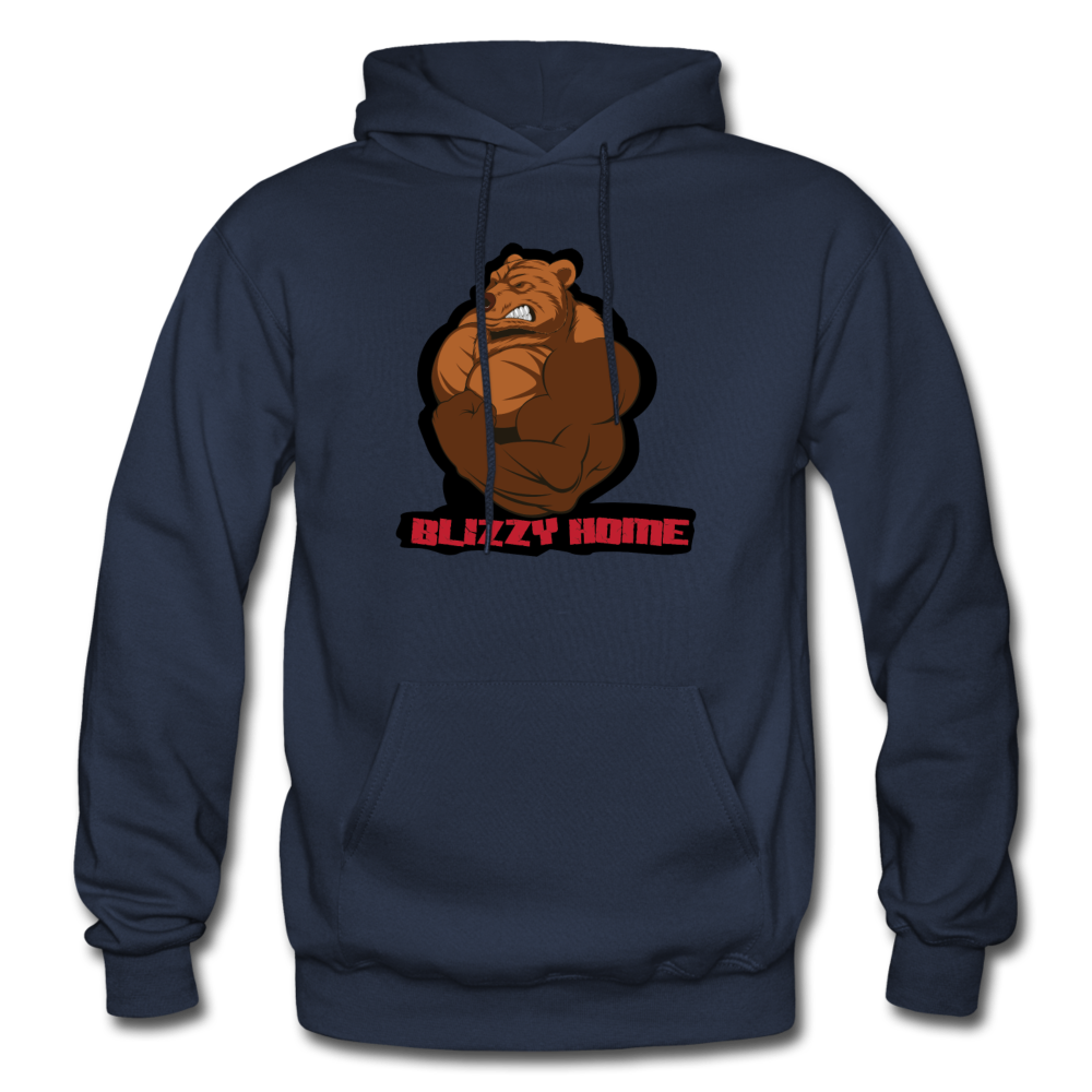 Blizzy Home Signature Heavy Blend Hoodie (plus sizes available) - navy