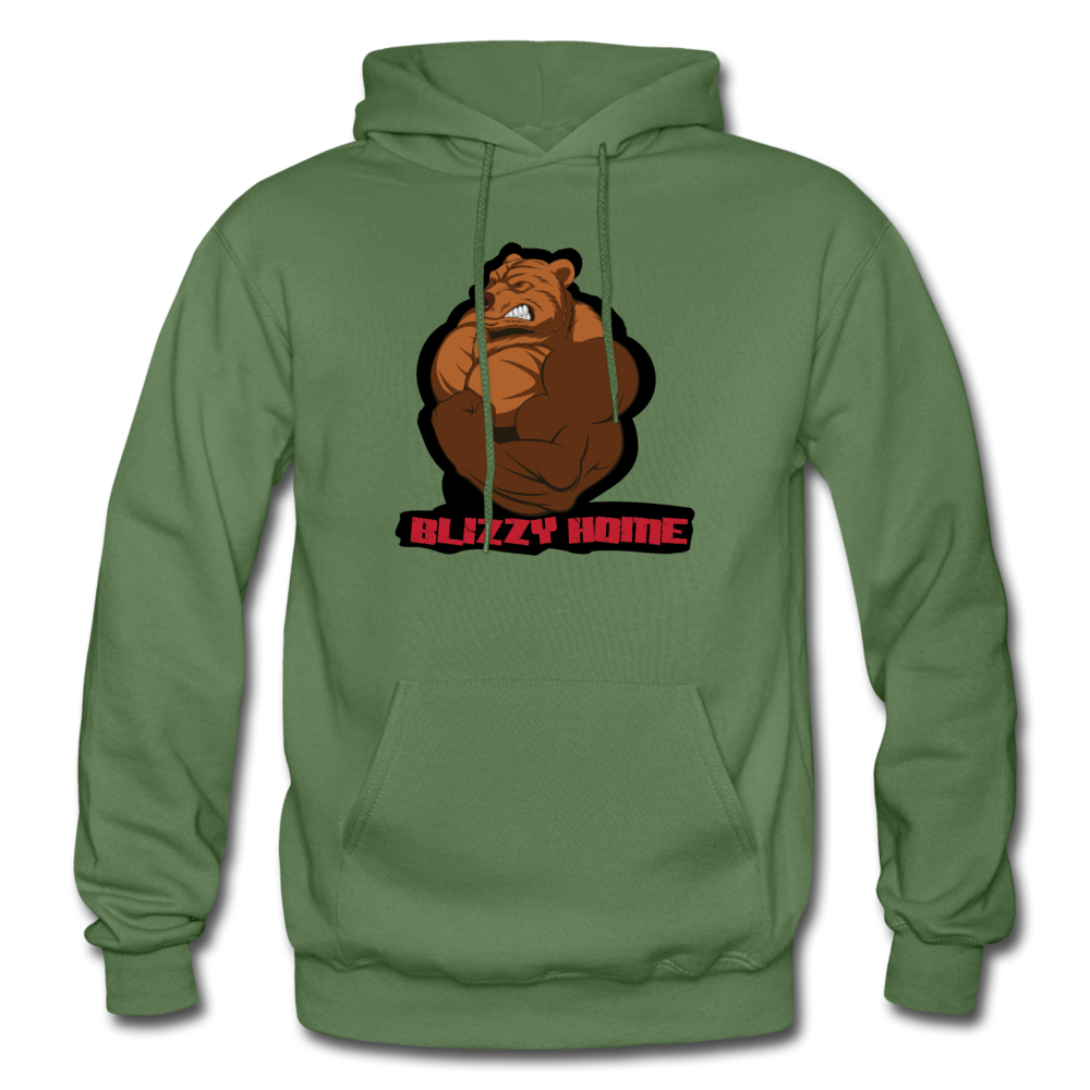 Blizzy Home Signature Heavy Blend Hoodie (plus sizes available) - military green
