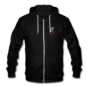 Blizzy Home Signature Zipped Hoodie - black