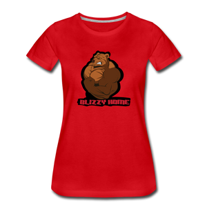 Blizzy Home Signature Women’s Tee. - red