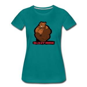 Blizzy Home Signature Women’s Tee. - teal