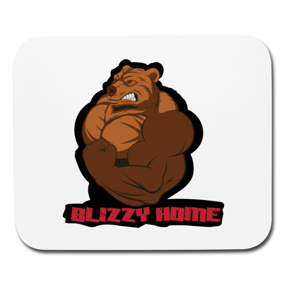 Blizzy Home Signature Mouse Pad - white