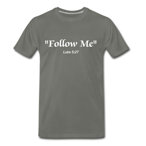 Follow Me Tee. - asphalt gray