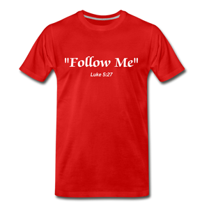 Follow Me Tee. - red