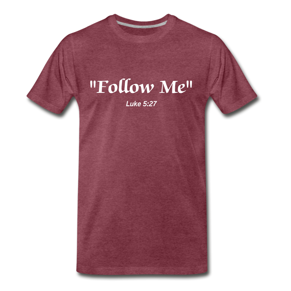 Follow Me Tee. - heather burgundy