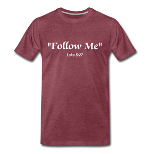 Follow Me Tee. - heather burgundy