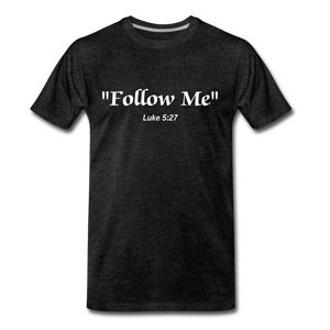 Follow Me Tee. - charcoal gray