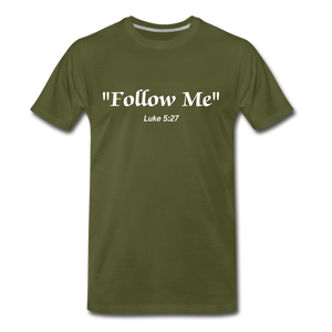 Follow Me Tee. - olive green