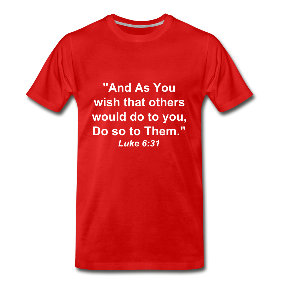 Do So To Them Tee. - red