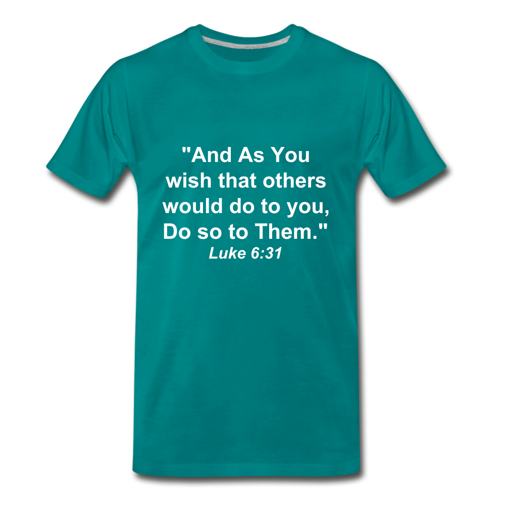Do So To Them Tee. - teal