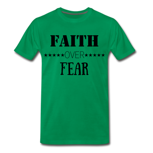 Faith Over Fear Tee. - kelly green