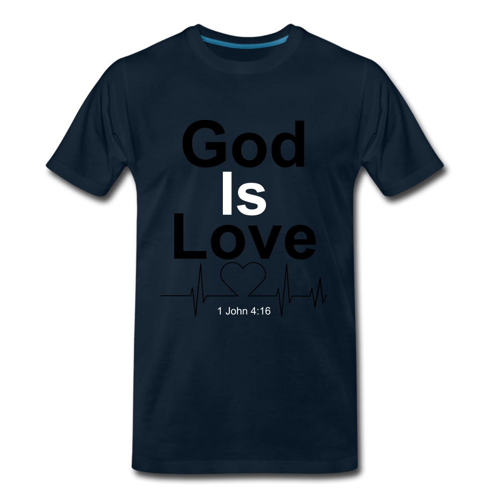 God Is Love Tee. - deep navy