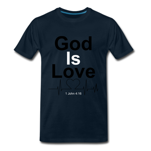 God Is Love Tee. - deep navy