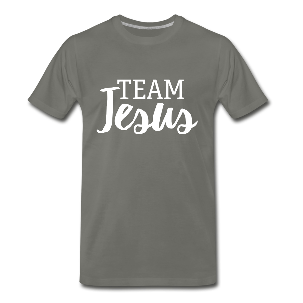 Team Jesus Tee. - asphalt gray