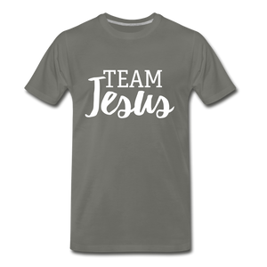 Team Jesus Tee. - asphalt gray