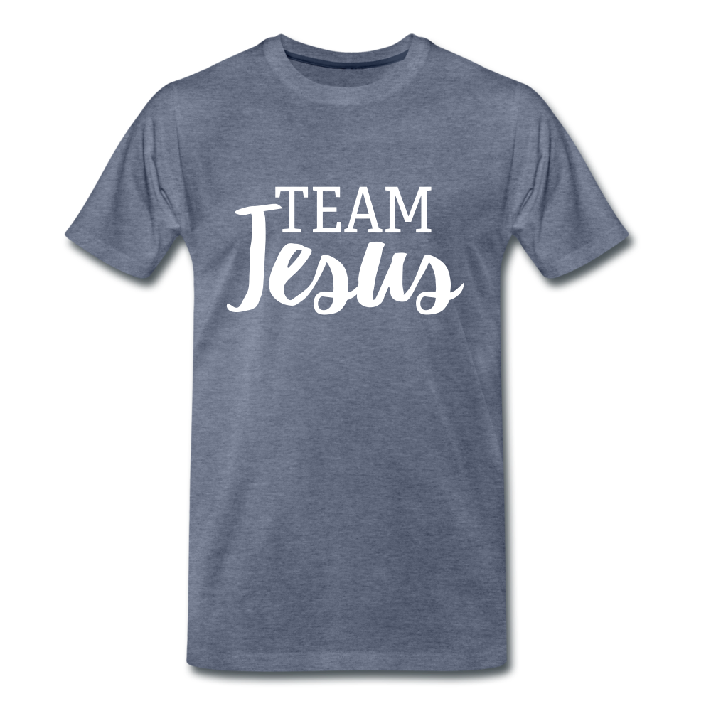 Team Jesus Tee. - heather blue