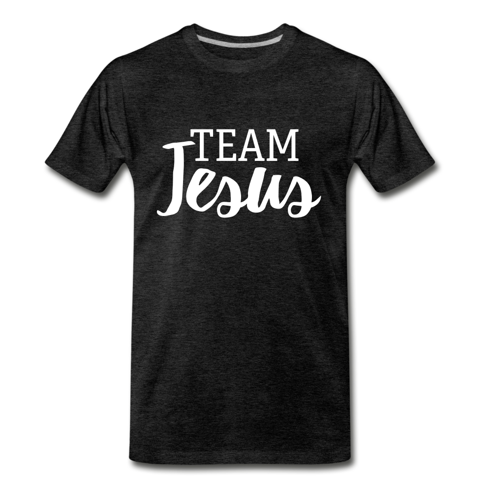 Team Jesus Tee. - charcoal gray