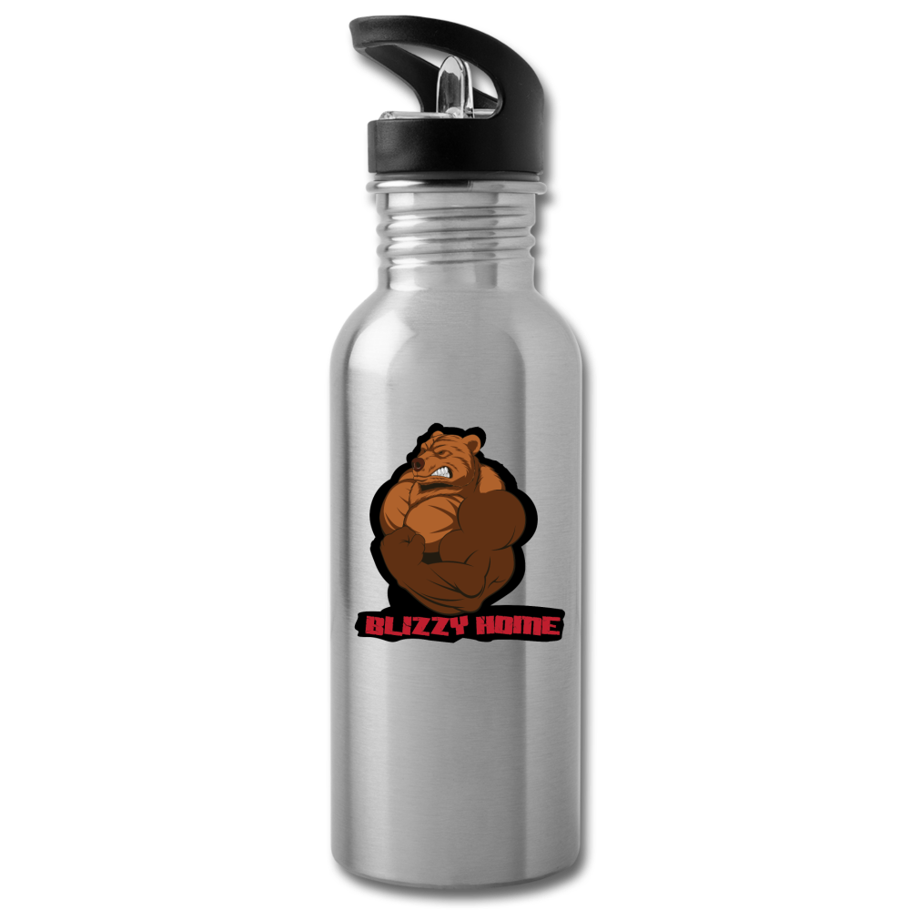 Blizzy Home Signature Water Bottle - silver