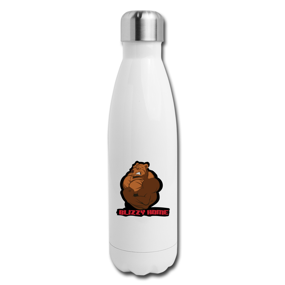 Blizzy Home  Signature Insulated Stainless Steel Water Bottle - white