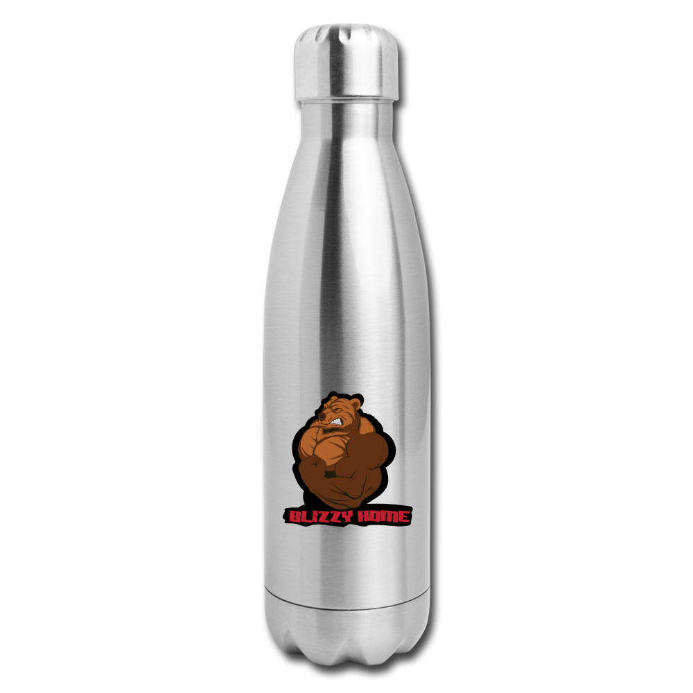 Blizzy Home  Signature Insulated Stainless Steel Water Bottle - silver
