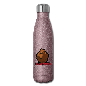 Blizzy Home  Signature Insulated Stainless Steel Water Bottle - pink glitter