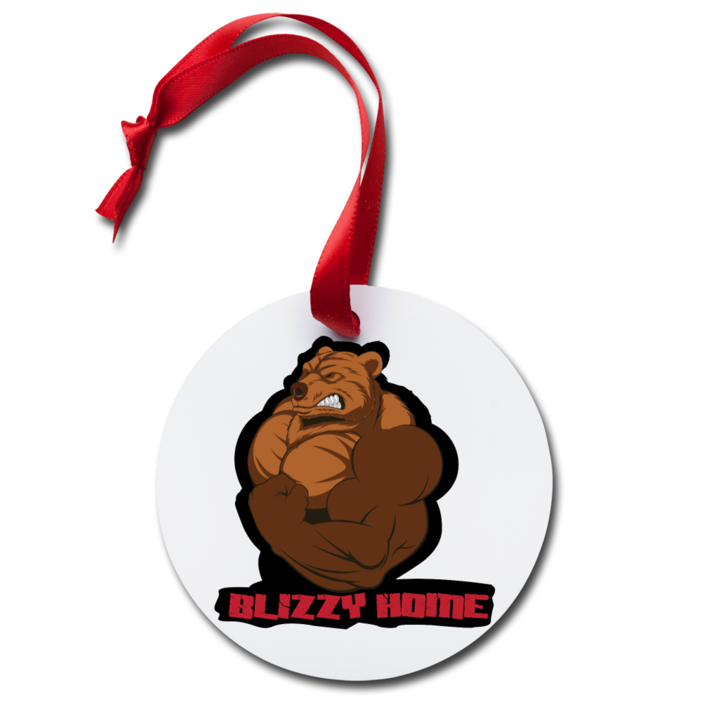 Blizzy Home Signature Holiday Ornament - white