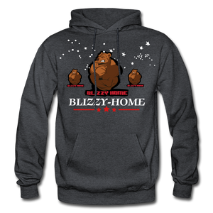 Blizzy Home Signature Stars Hoodie - charcoal gray