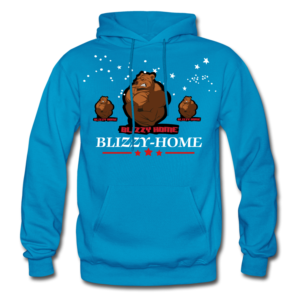 Blizzy Home Signature Stars Hoodie - turquoise