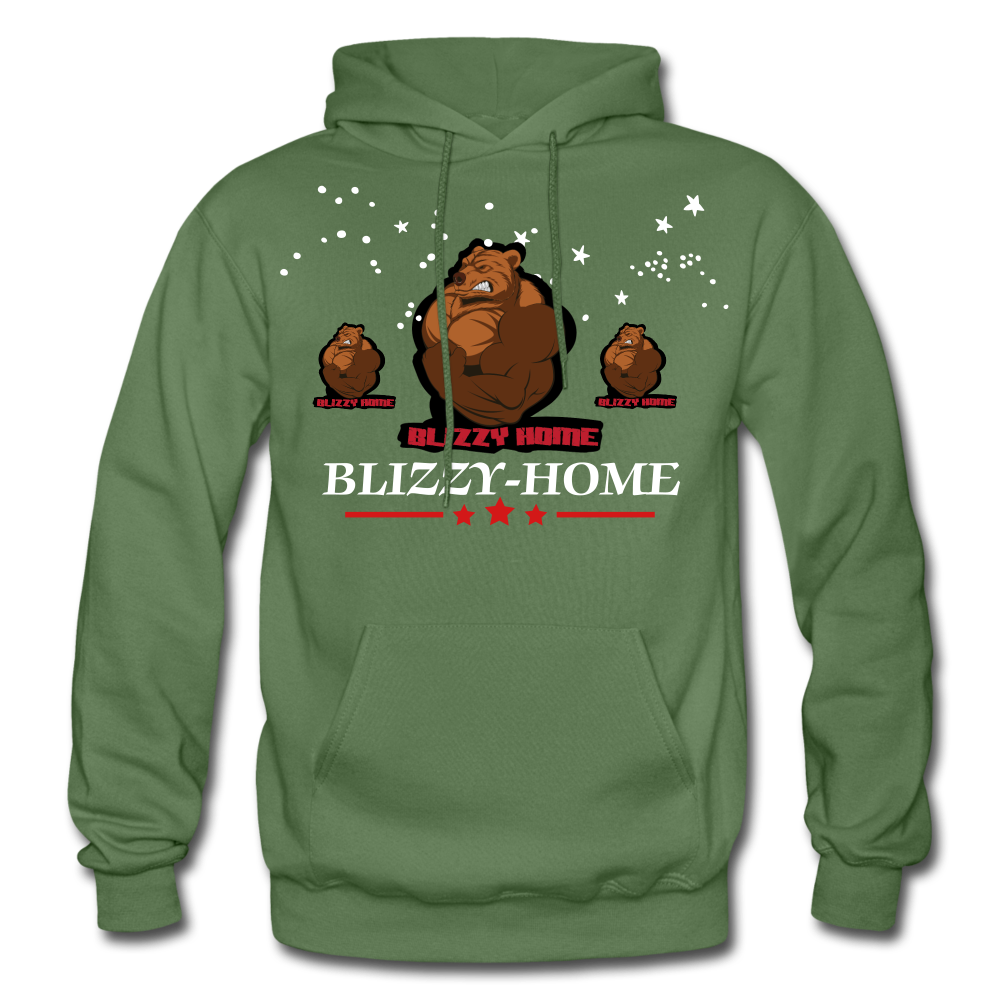 Blizzy Home Signature Stars Hoodie - military green