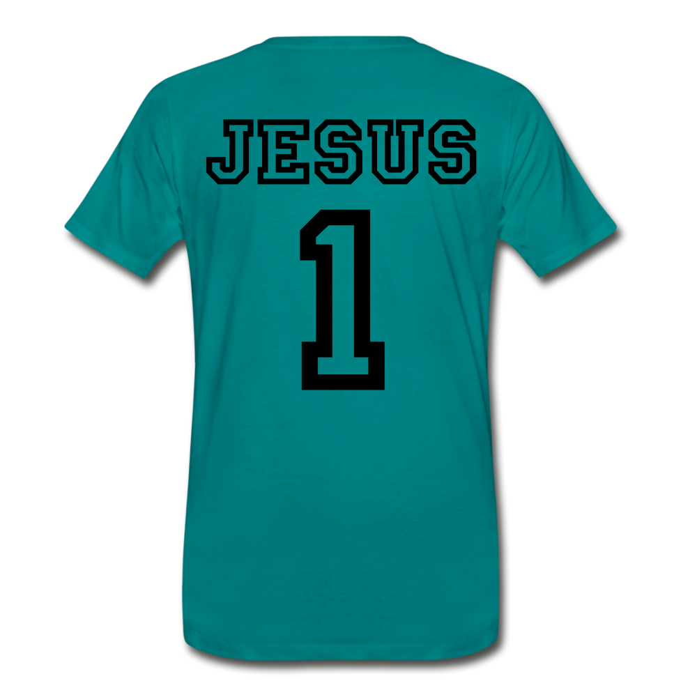 Blizzy Home Signature Jesus Tee - teal