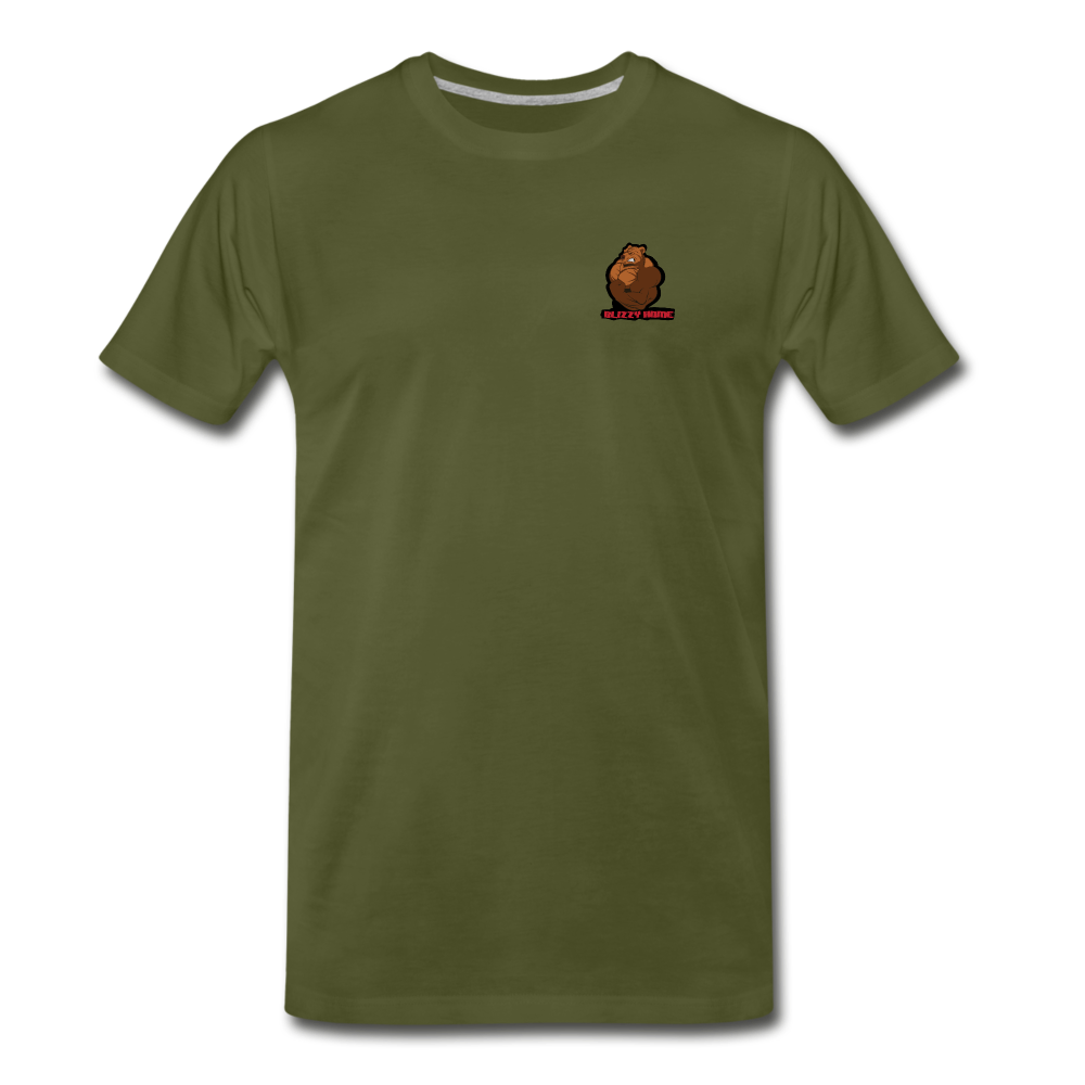 Blizzy Home Signature Jesus Tee - olive green