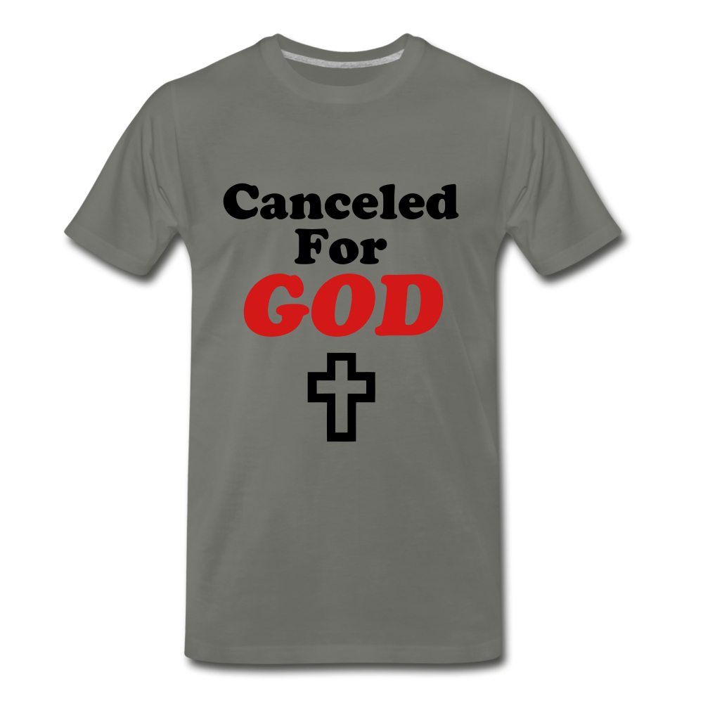 Canceled For God Tee - asphalt gray