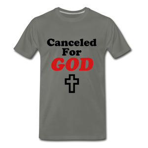 Canceled For God Tee - asphalt gray