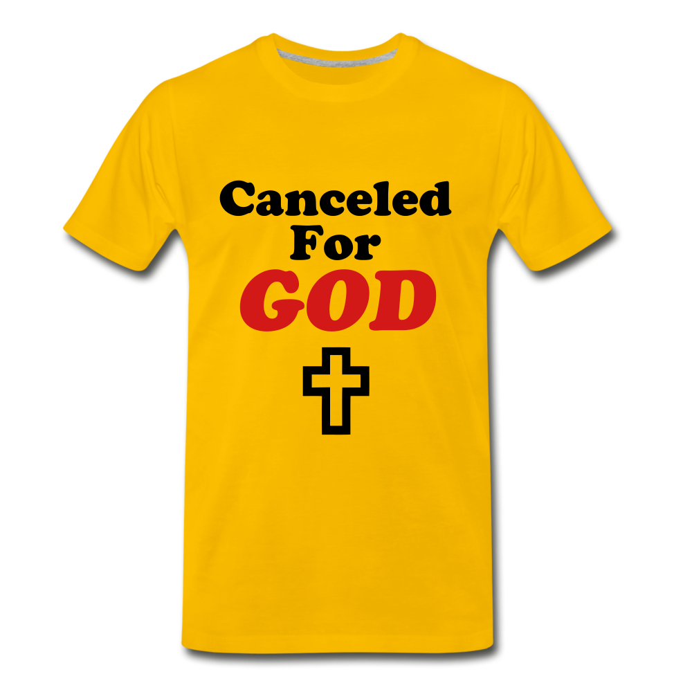Canceled For God Tee - sun yellow