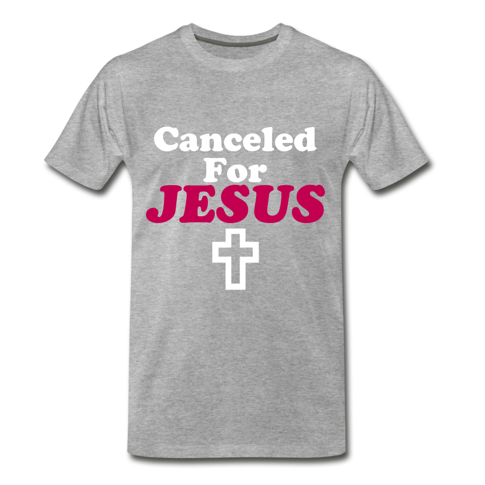 Canceled For Jesus Tee. - heather gray