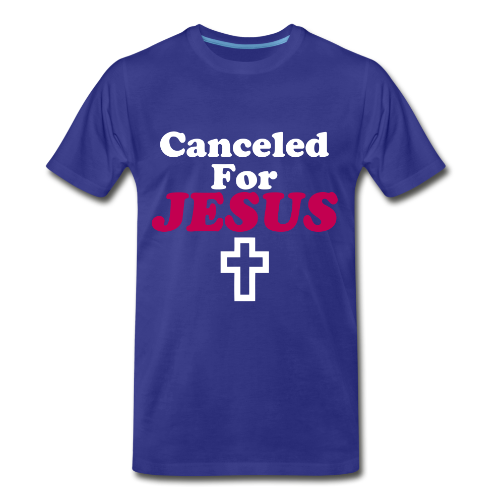 Canceled For Jesus Tee. - royal blue