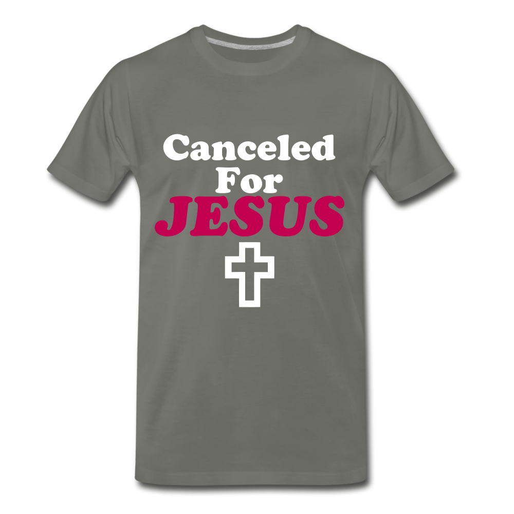 Canceled For Jesus Tee. - asphalt gray