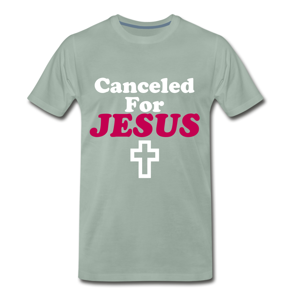 Canceled For Jesus Tee. - steel green