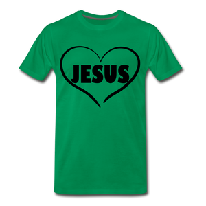 Jeseus Heart - kelly green