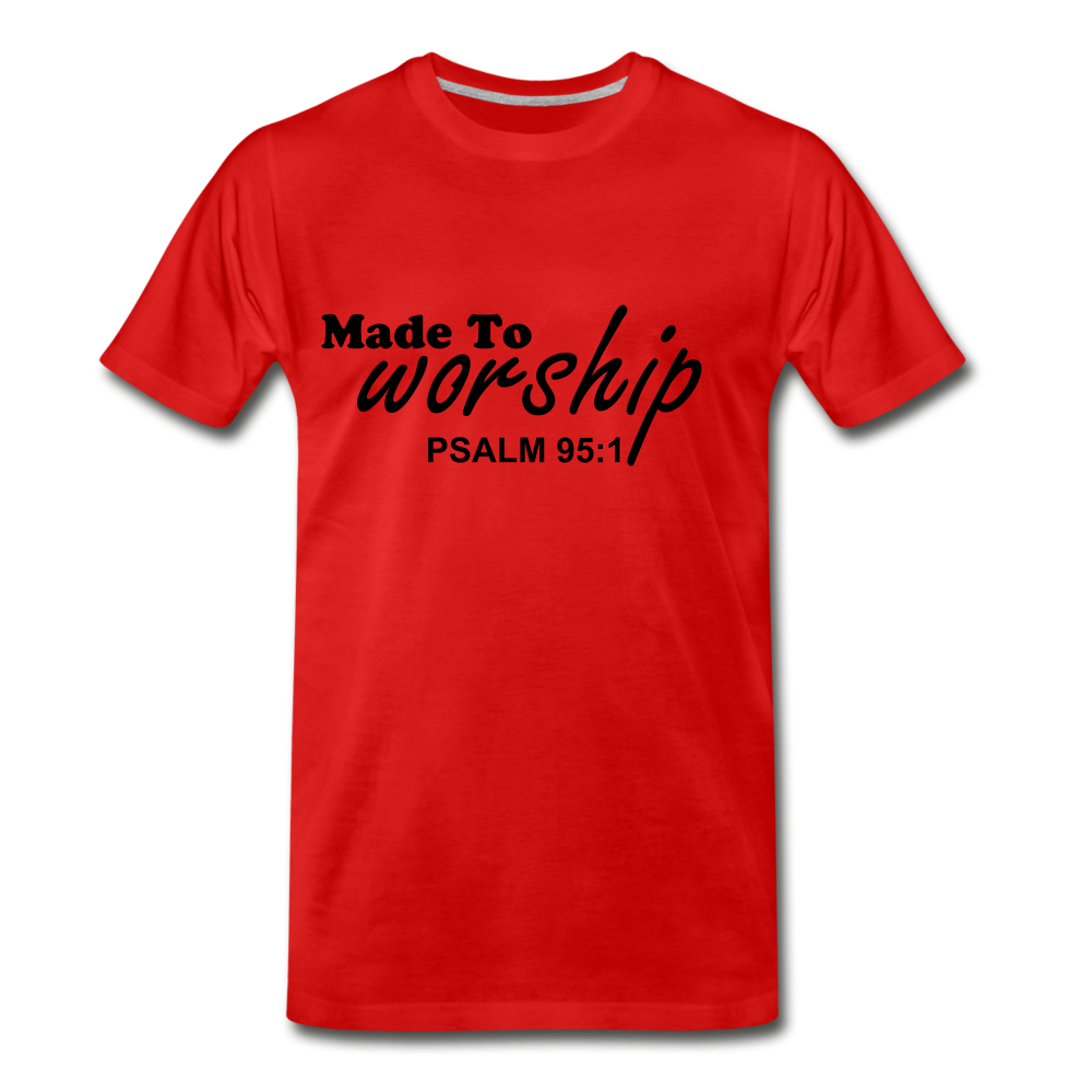 Made to Worship. - red
