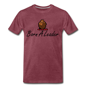 Born leader signature tee - heather burgundy