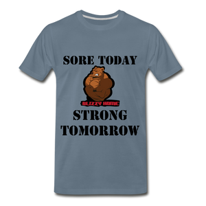 Strong Today signature tee - steel blue