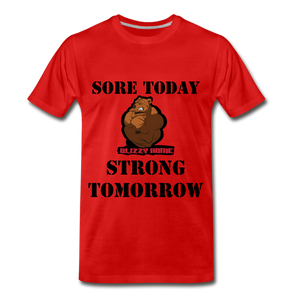 Strong Today signature tee - red