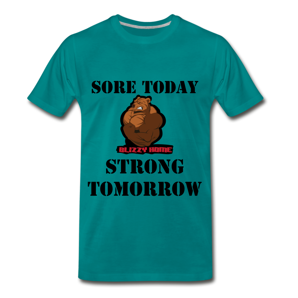 Strong Today signature tee - teal