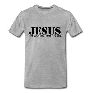 Jesus the truth tee. - heather gray