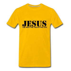 Jesus the truth tee. - sun yellow