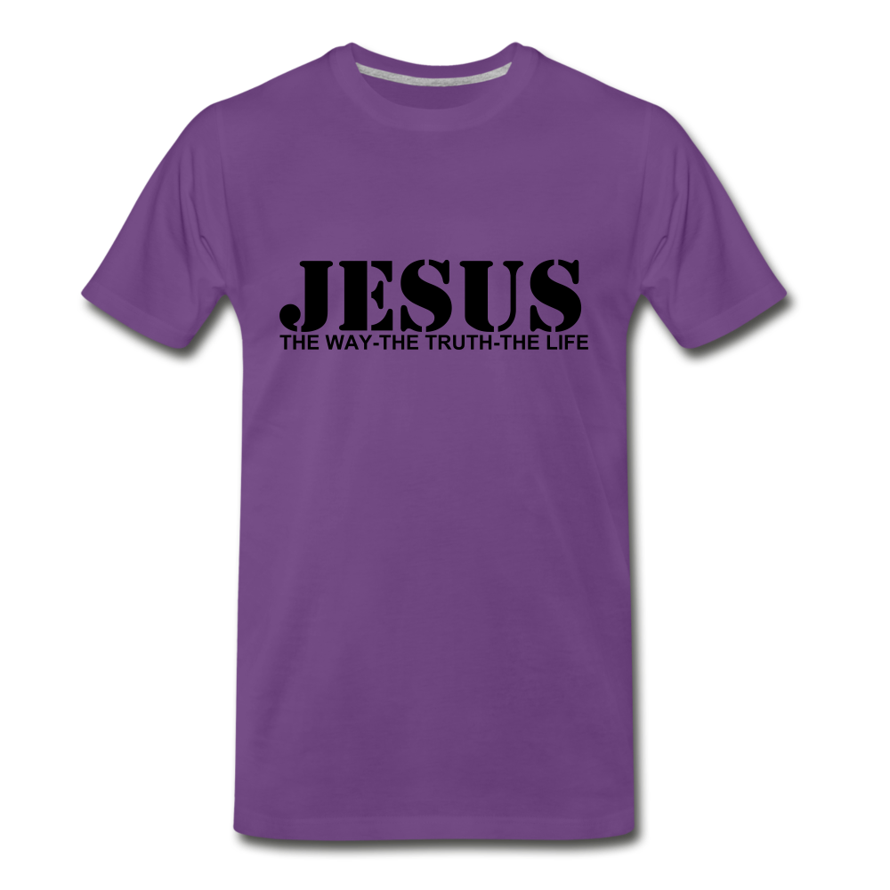 Jesus the truth tee. - purple