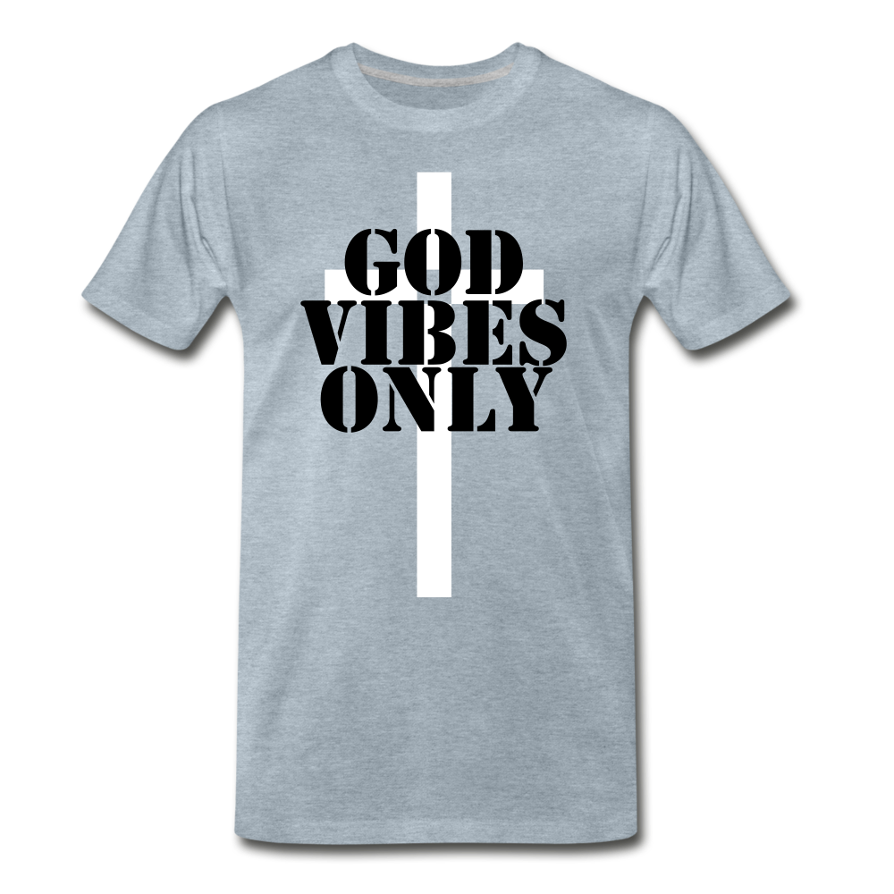 God Vibes Only - heather ice blue